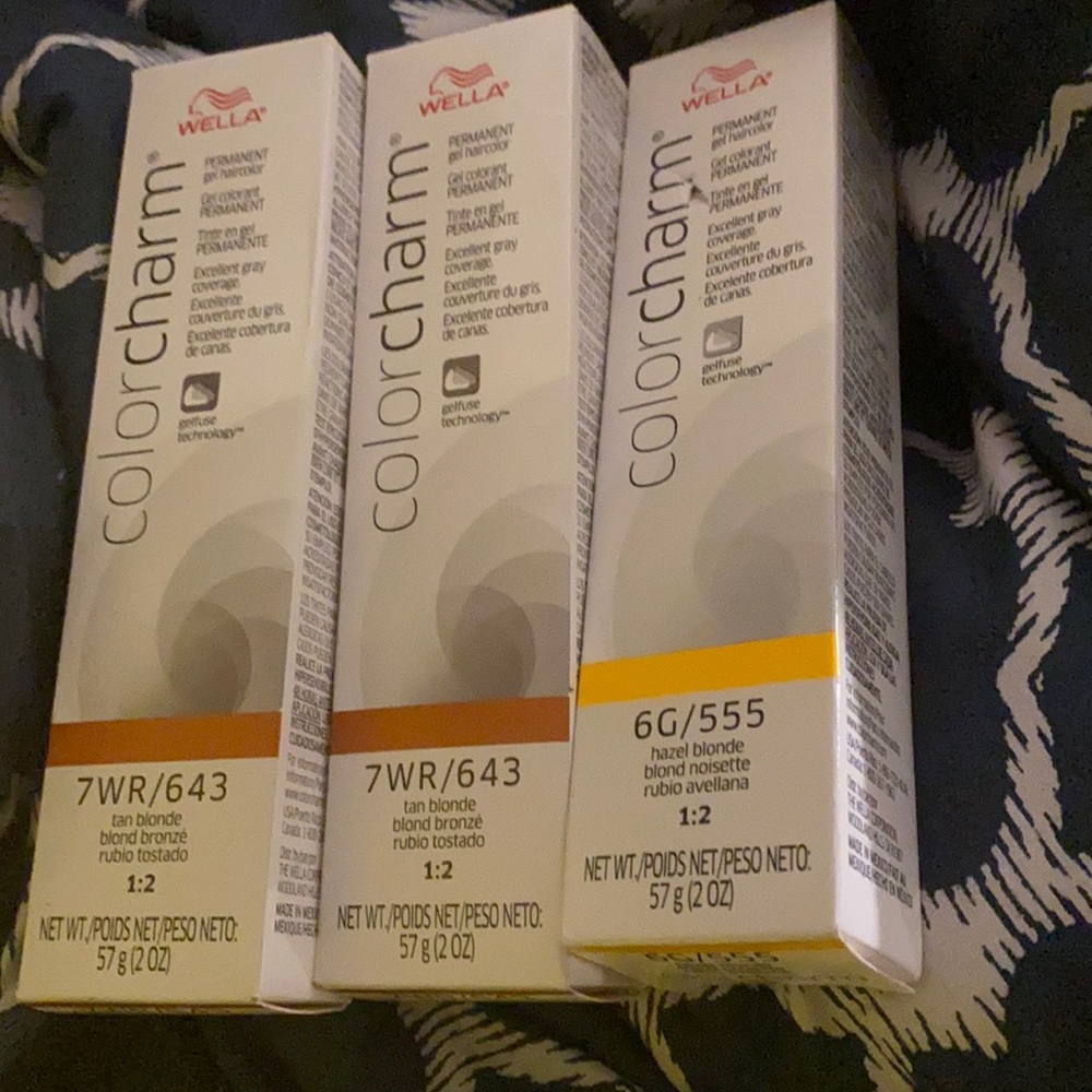 I am selling hair colors for 7.00 I have 2 brands WELLA AND AGE BEAUTIFUL